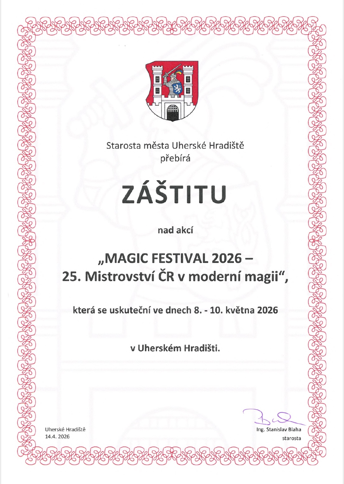 zastita starosty mesta uherske hradiste